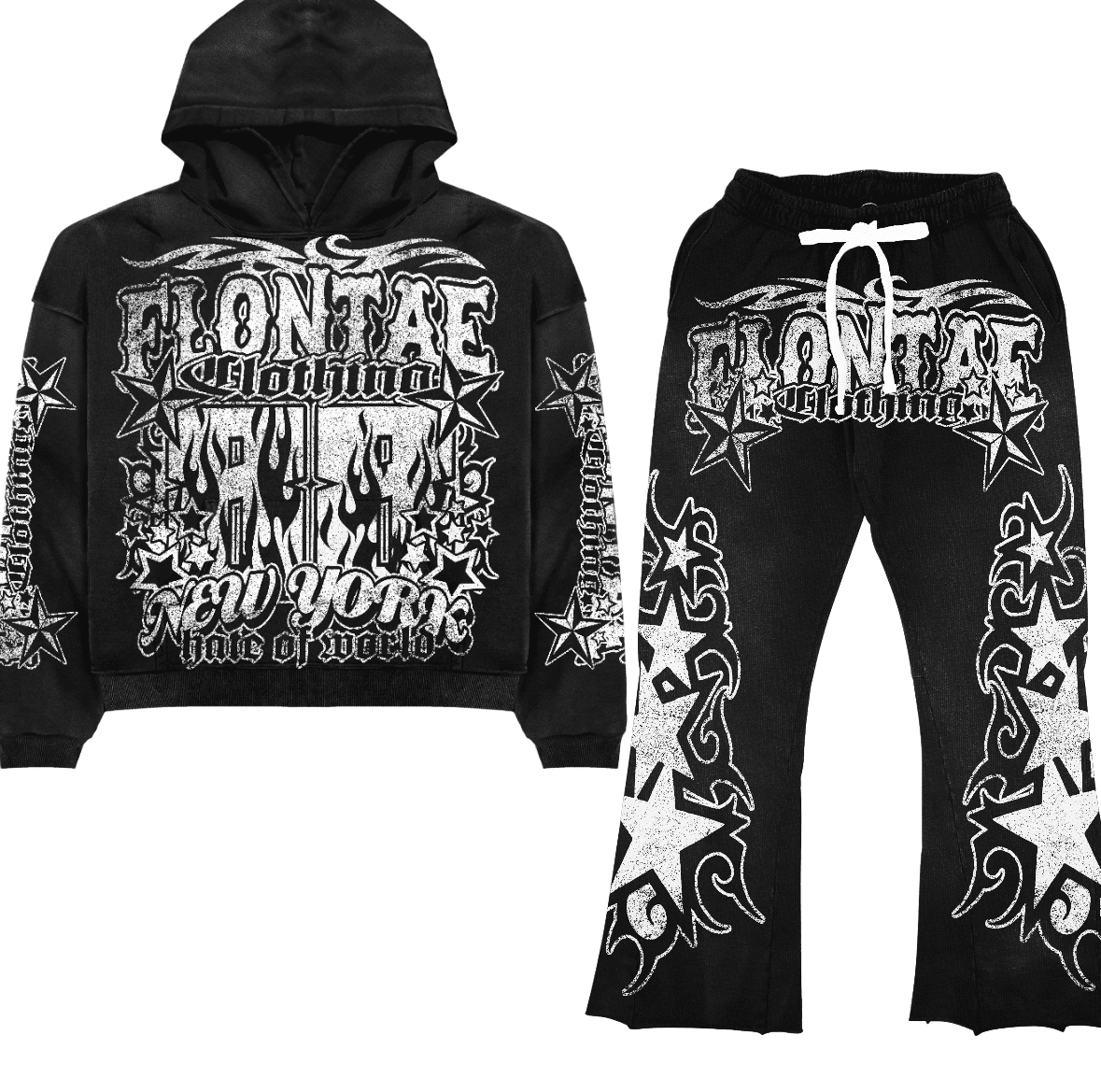 Flontae Peaceful Earth 2 Piece Sweatsuit Set