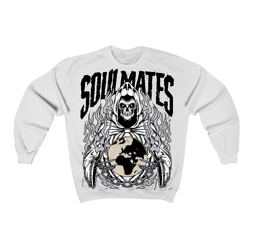 Reverse Metallic 5s Flontae Crewneck Sweatshirt Soulmates Graphic