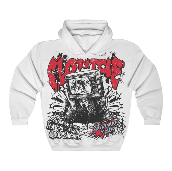 Fire Red “Black Tongue” 5s Flontae Hoodie Happiness Graphic