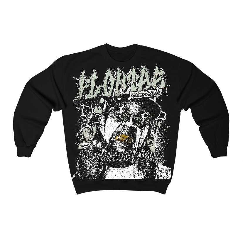 Seafoam 4s Flontae Crewneck Sweatshirt Annoy Graphic