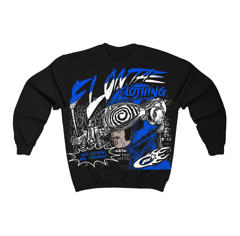 Blueberry 12s Flontae Crewneck Sweatshirt Justify Graphic