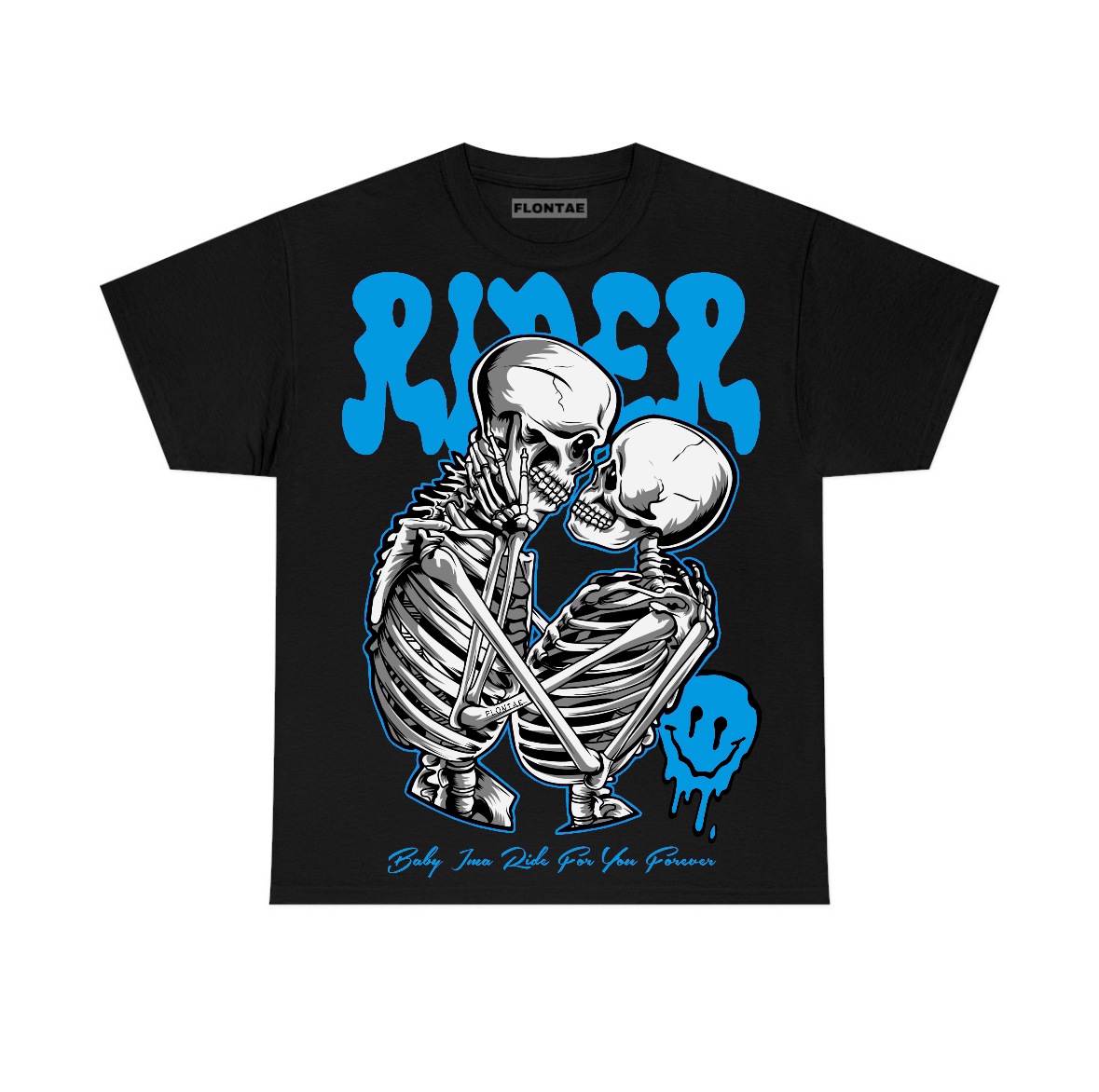 University Blue Reimagined 1s Flontae T-Shirt Rider Graphic