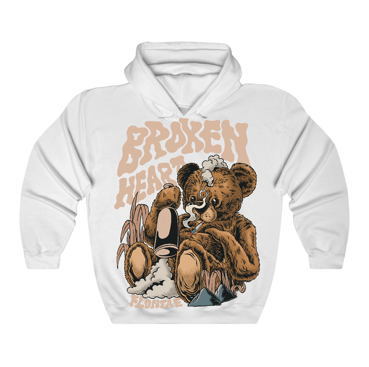 Cozy Girl 4s Flontae Hoodie Broken Heart Graphic