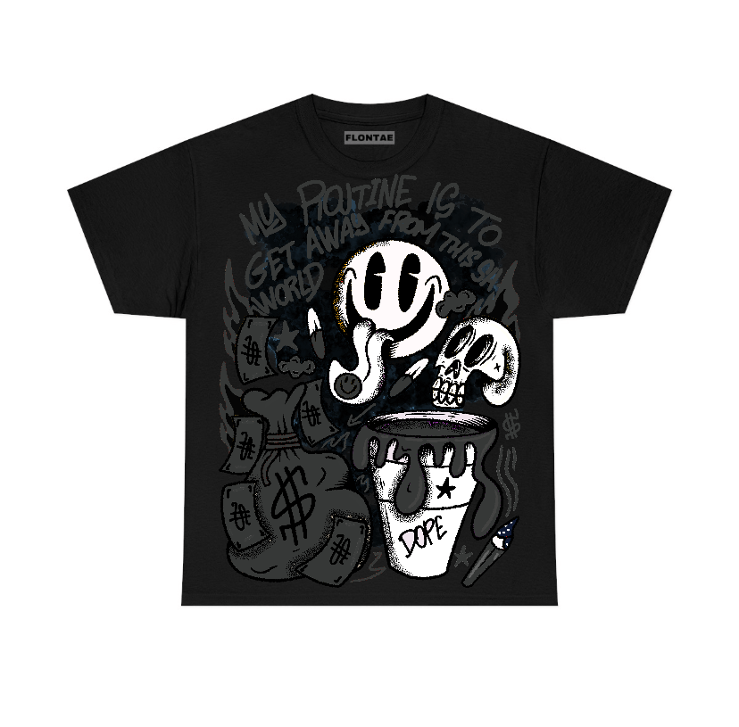 Black Cat 3s Flontae T-Shirt Stay Out Graphic