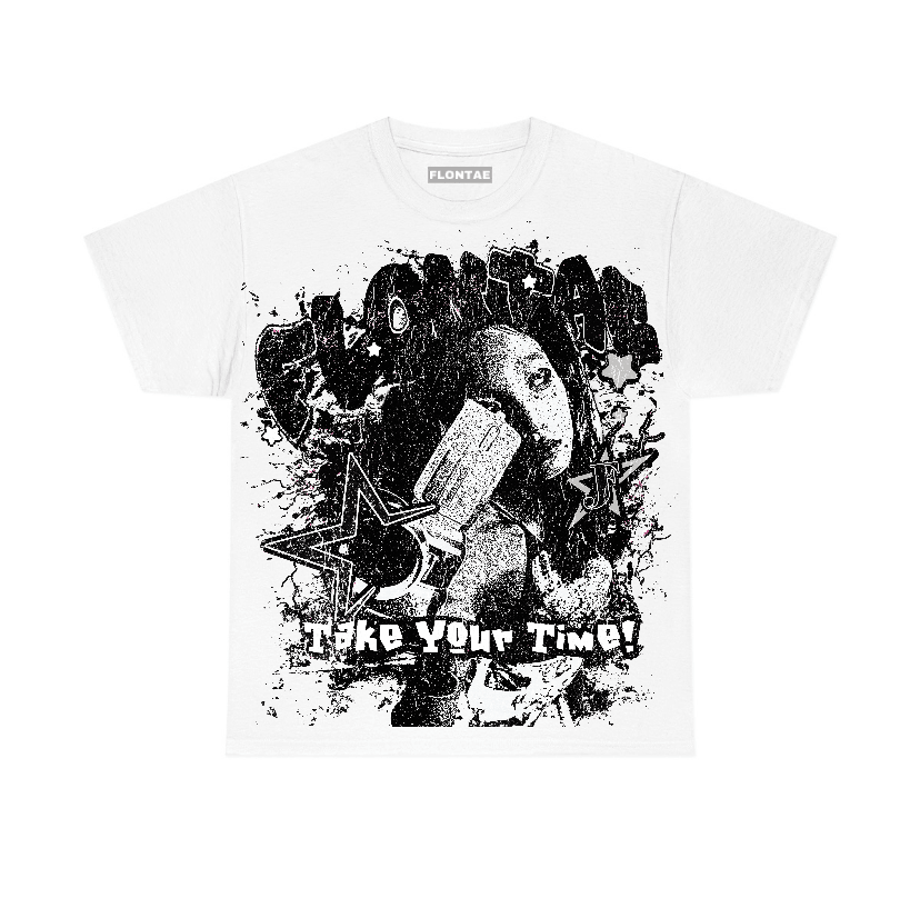 85 Metallic Black 1s Low Flontae T-Shirt Be Patient Graphic