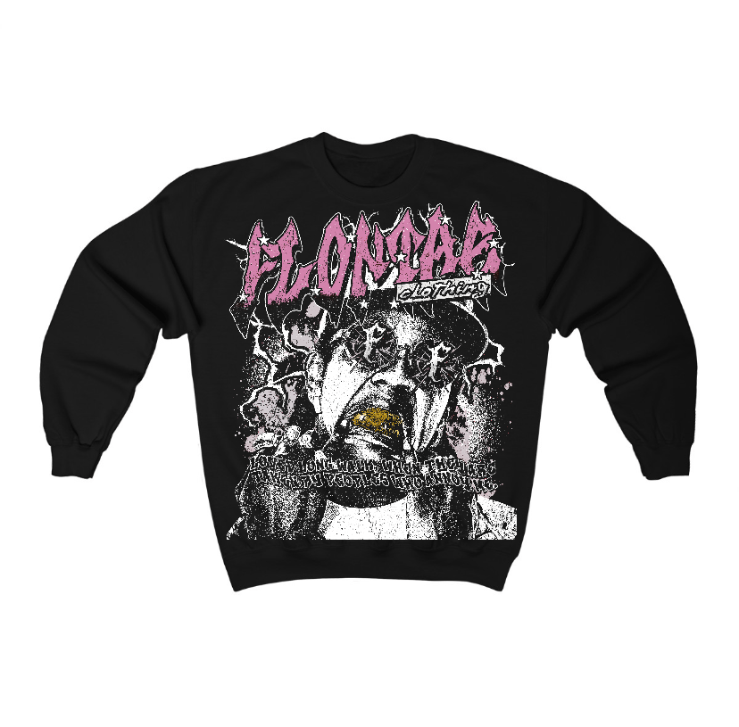 Orchid 4s Flontae Crewneck Sweatshirt Annoy Graphic