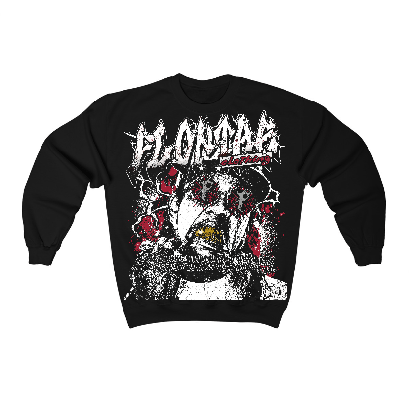 Black Toe 14s Flontae Crewneck Sweatshirt Annoy Graphic