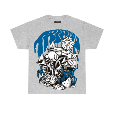 Military Blue 4s Flontae T-Shirt Trippin Graphic