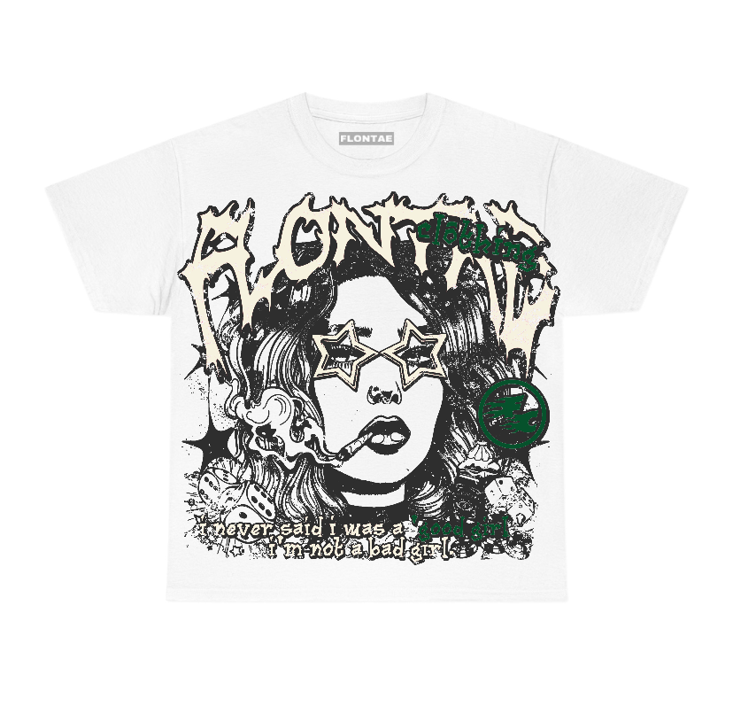 Pine Green 13s Flontae T-Shirt Never Quit Graphic