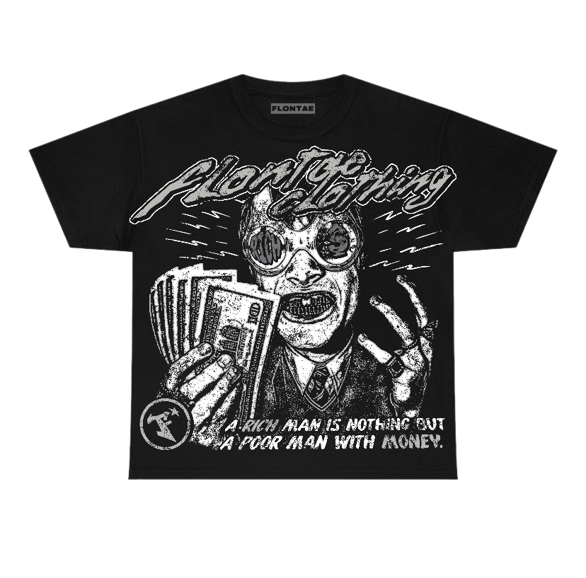 Black Metallic Reimagined 5s Flontae T-Shirt No Action Graphic