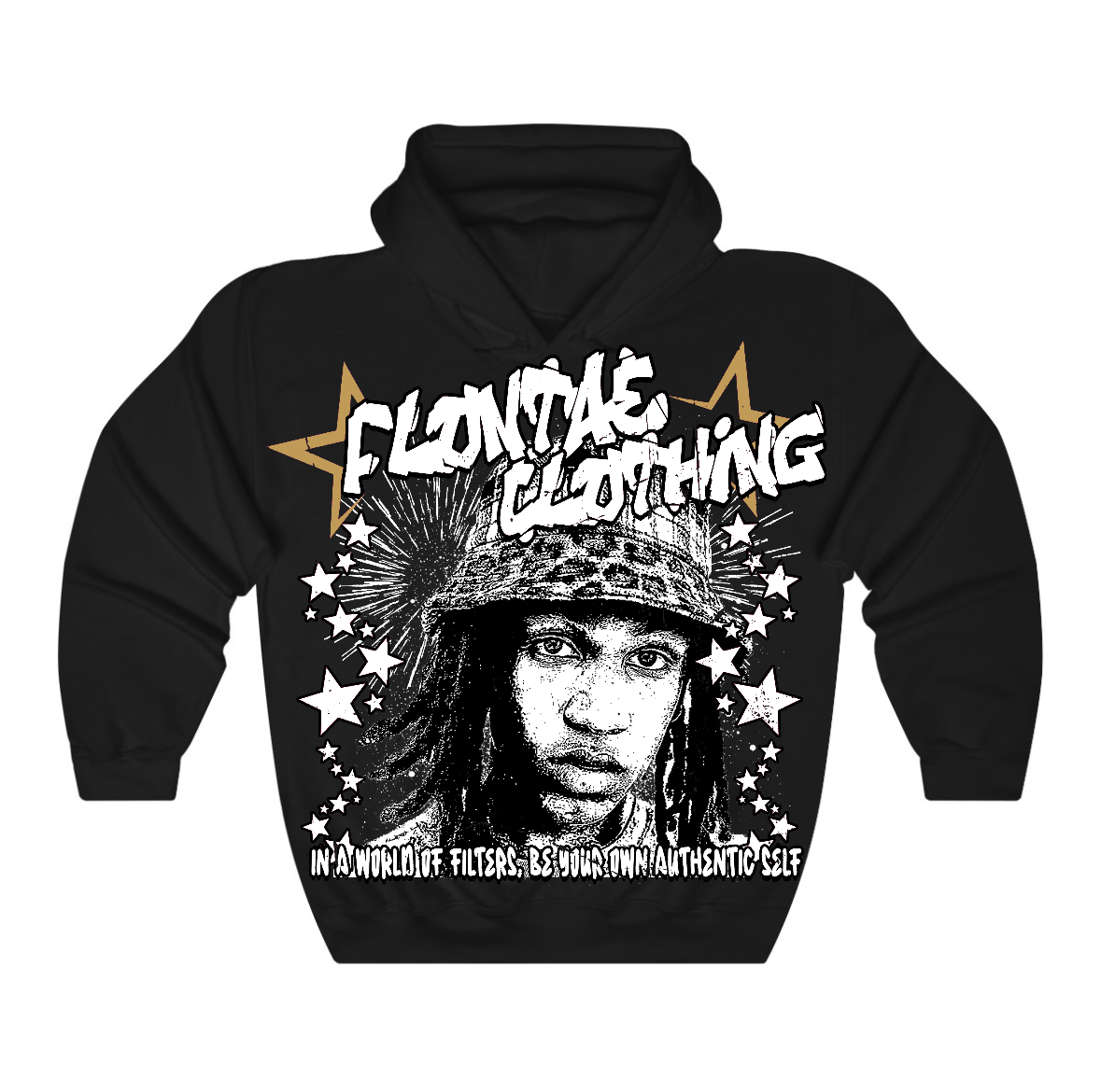 Taxi 12s Flontae Hoodie Be Yourself Graphic