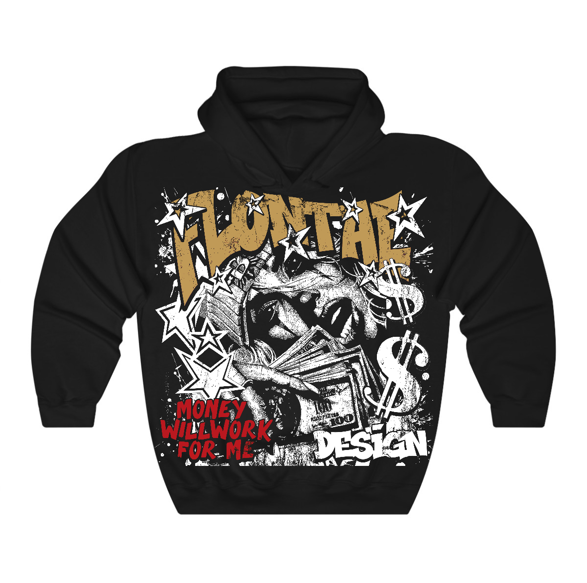 Taxi 12s Flontae Hoodie Passive Graphic