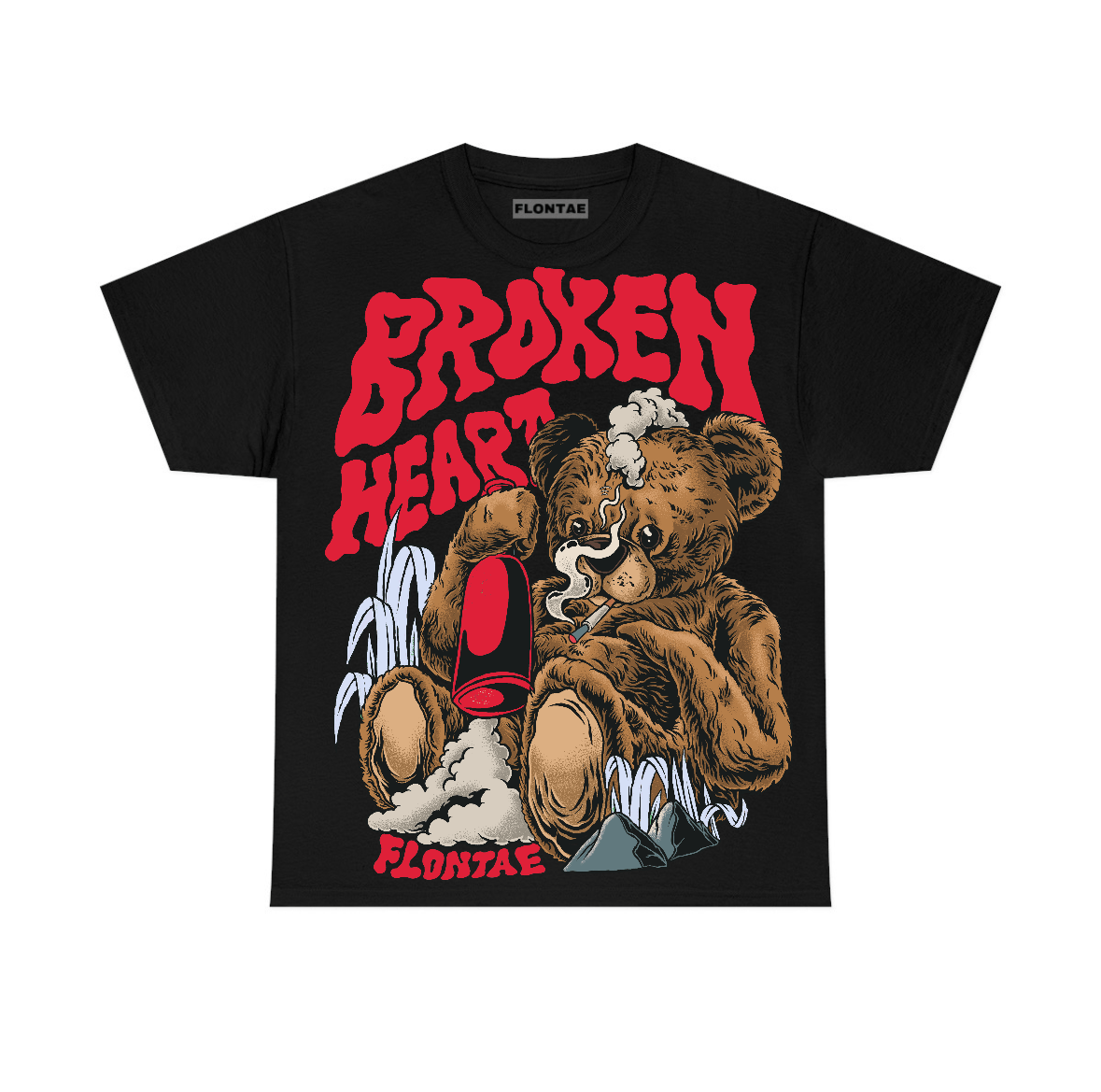 Reverse Infrared 6s Flontae T-Shirt Broken Heart Graphic