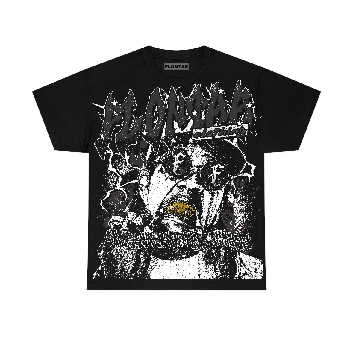 Black Cat 4s Flontae T-Shirt Annoy Graphic