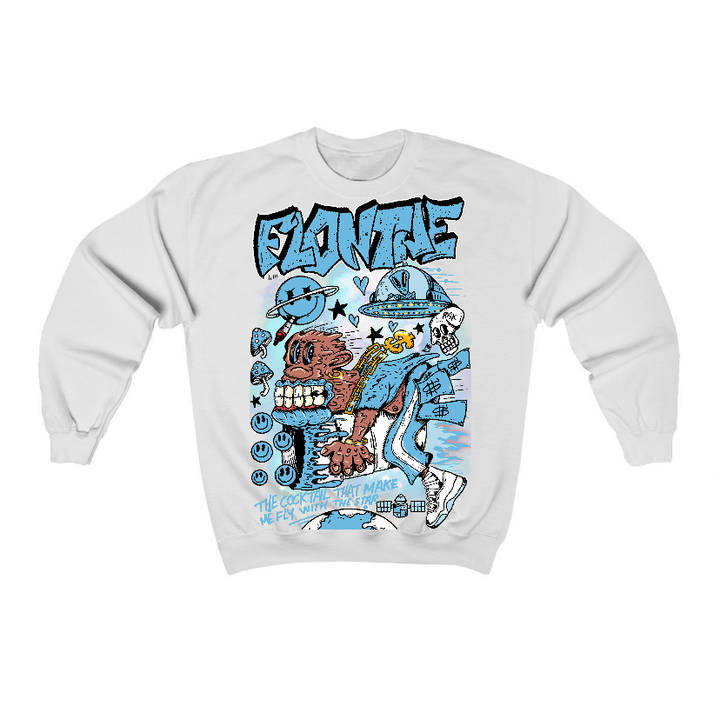 Legend Blue 11s Flontae Crewneck Sweatshirt I Believe Graphic