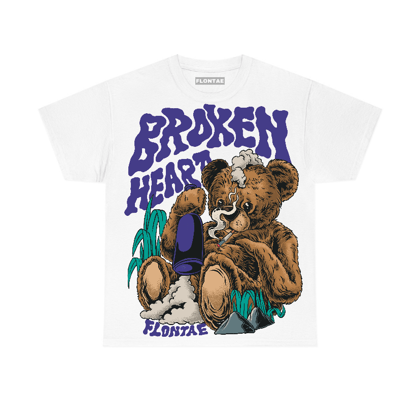 Grape 5s Flontae T-Shirt Broken Heart Graphic