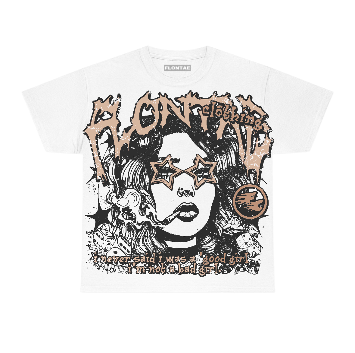 Cozy Girl 4s Flontae T-Shirt Keep Quiet Graphic