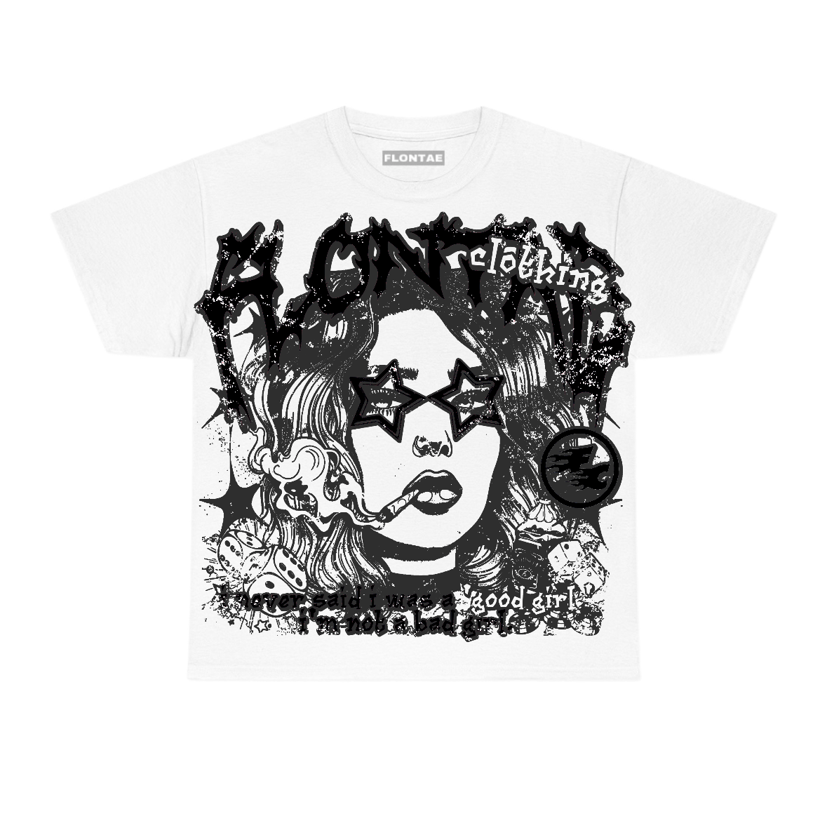 Black Cat 4s Flontae T-Shirt Keep Quiet Graphic
