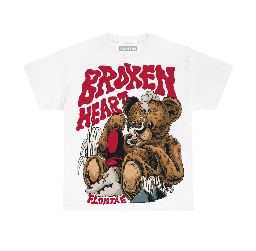 Black Toe Reimagined 1s Flontae T-Shirt Broken Heart Graphic