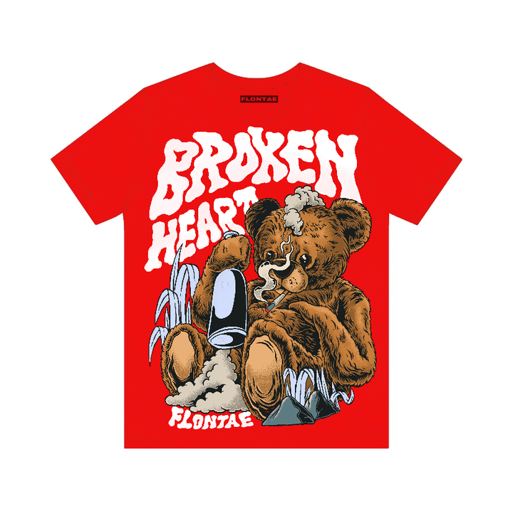 Cherry 11s Flontae T-Shirt Broken Heart Graphic