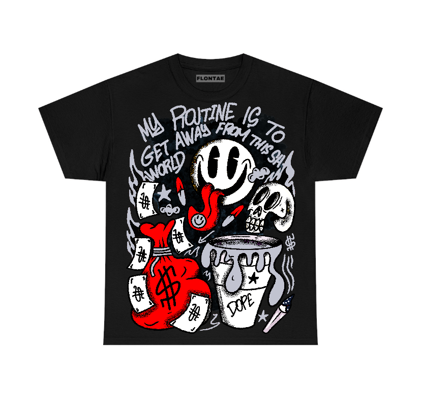 Black Cement 3s Flontae T-Shirt Stay Out Graphic