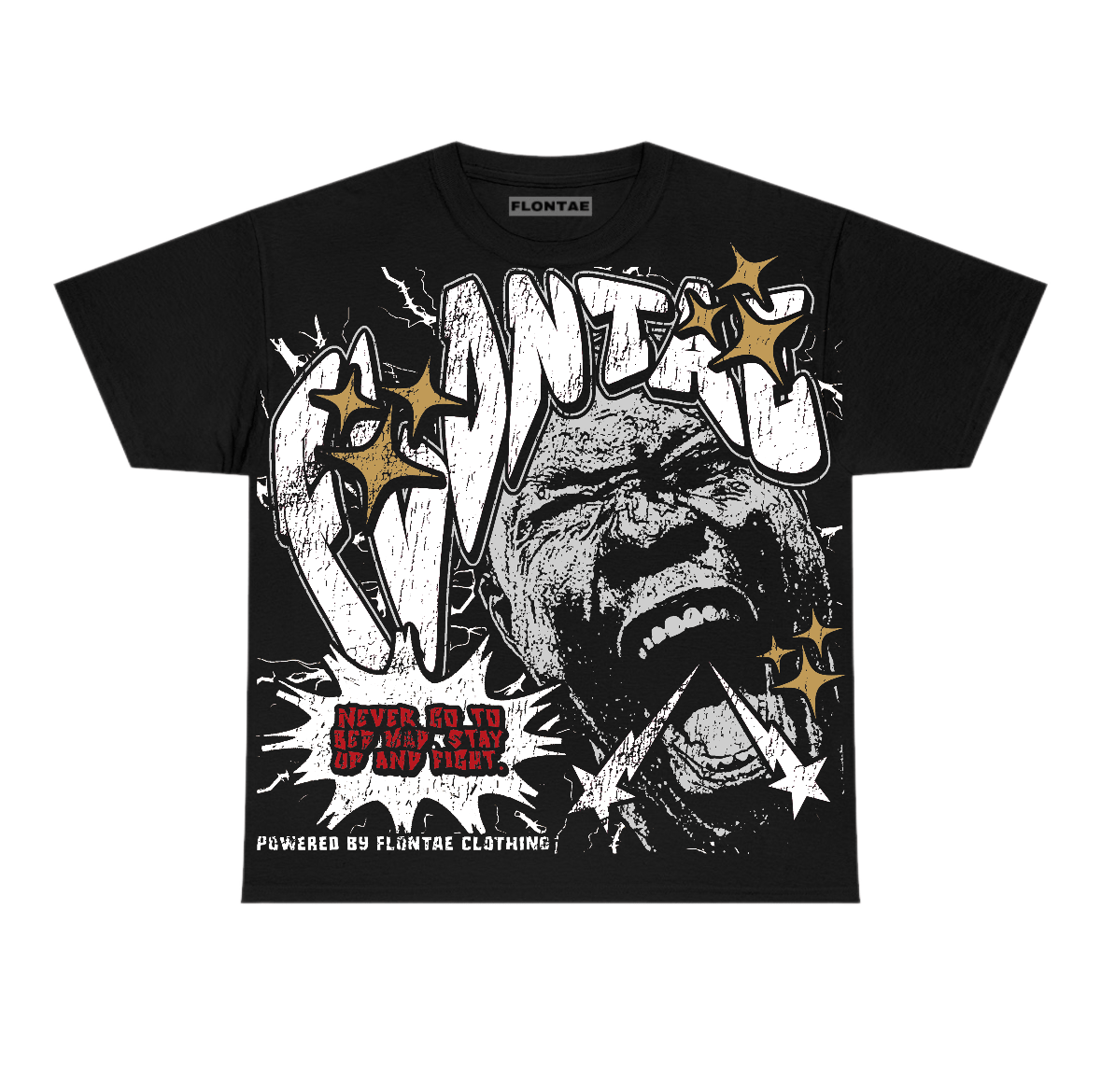 Taxi 12s Flontae T-Shirt Never Quit Graphic