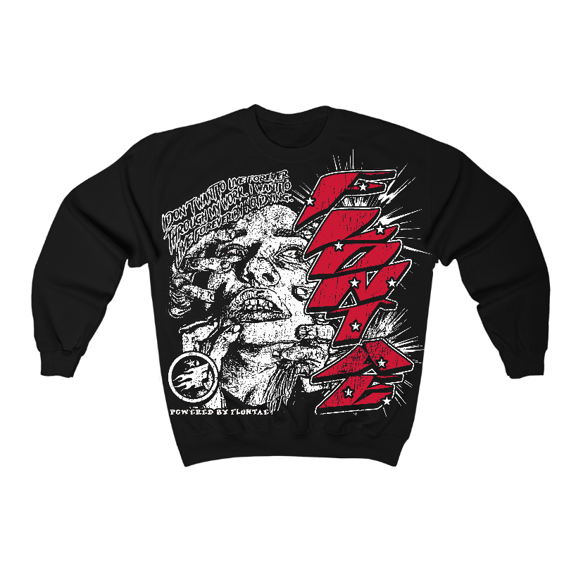 85 Bred 1s Flontae Crewneck Sweatshirt Forever Graphic