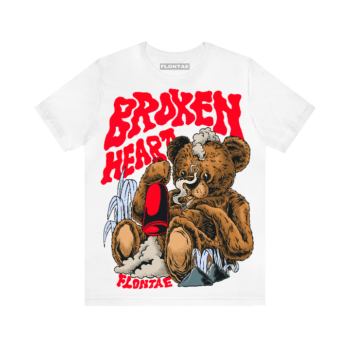 Cherry 11s Flontae T-Shirt Broken Heart Graphic