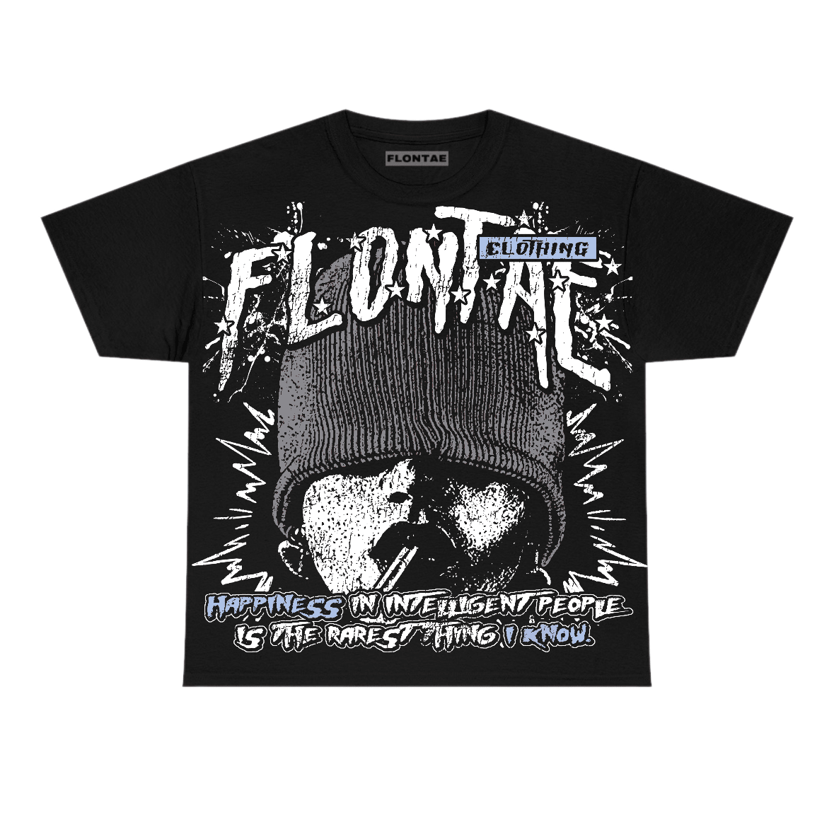 Wolf Grey 5s Flontae T-Shirt Furious Graphic