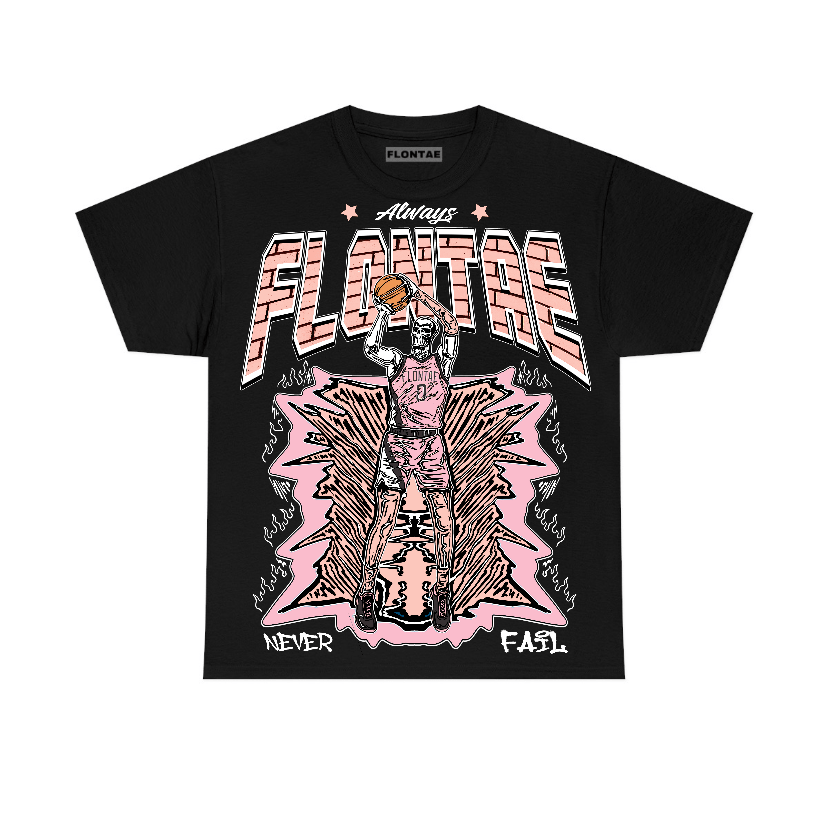 Legend Pink 11s Low Flontae T-Shirt Never Fail Graphic