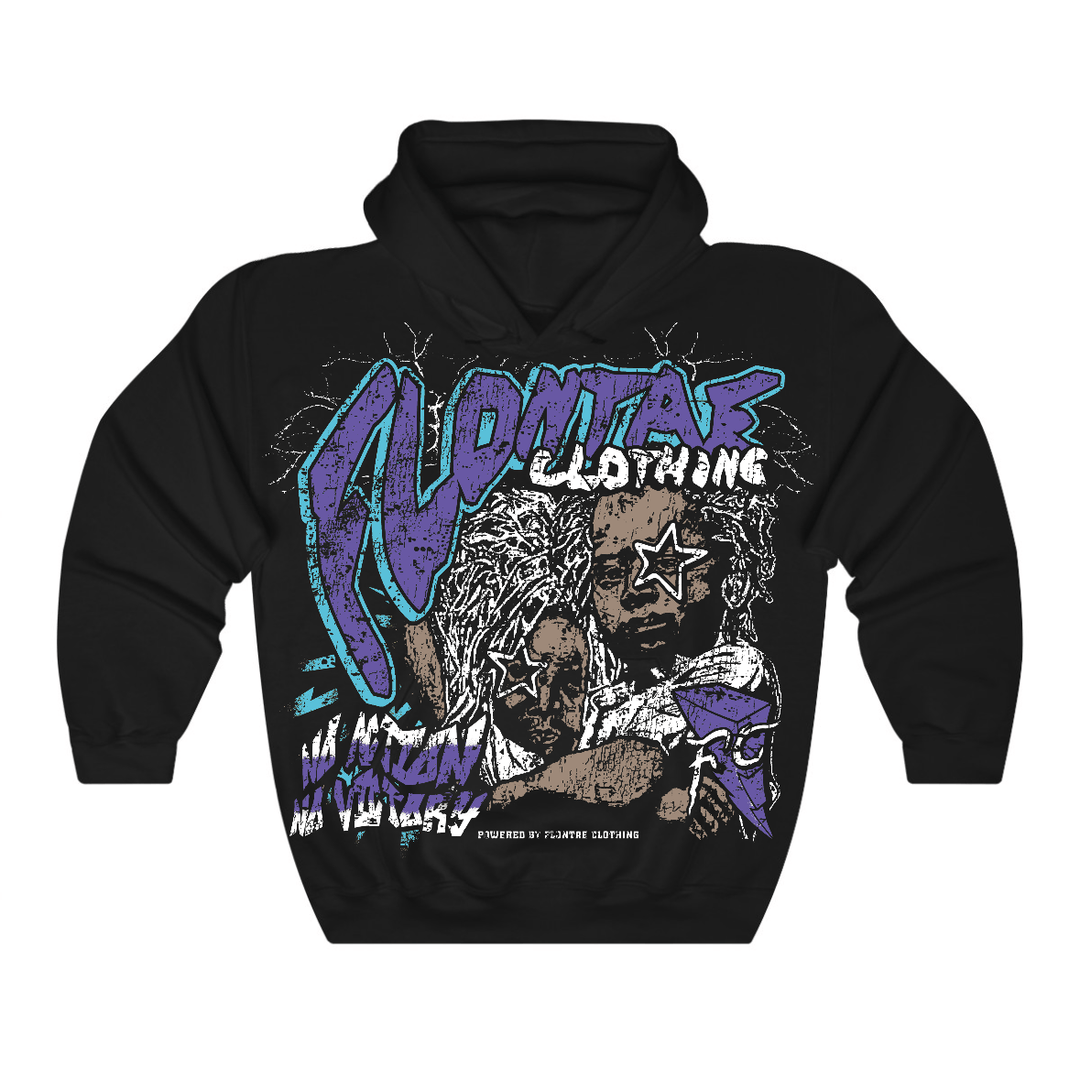 Aqua 8s Flontae Hoodie No Action Graphic