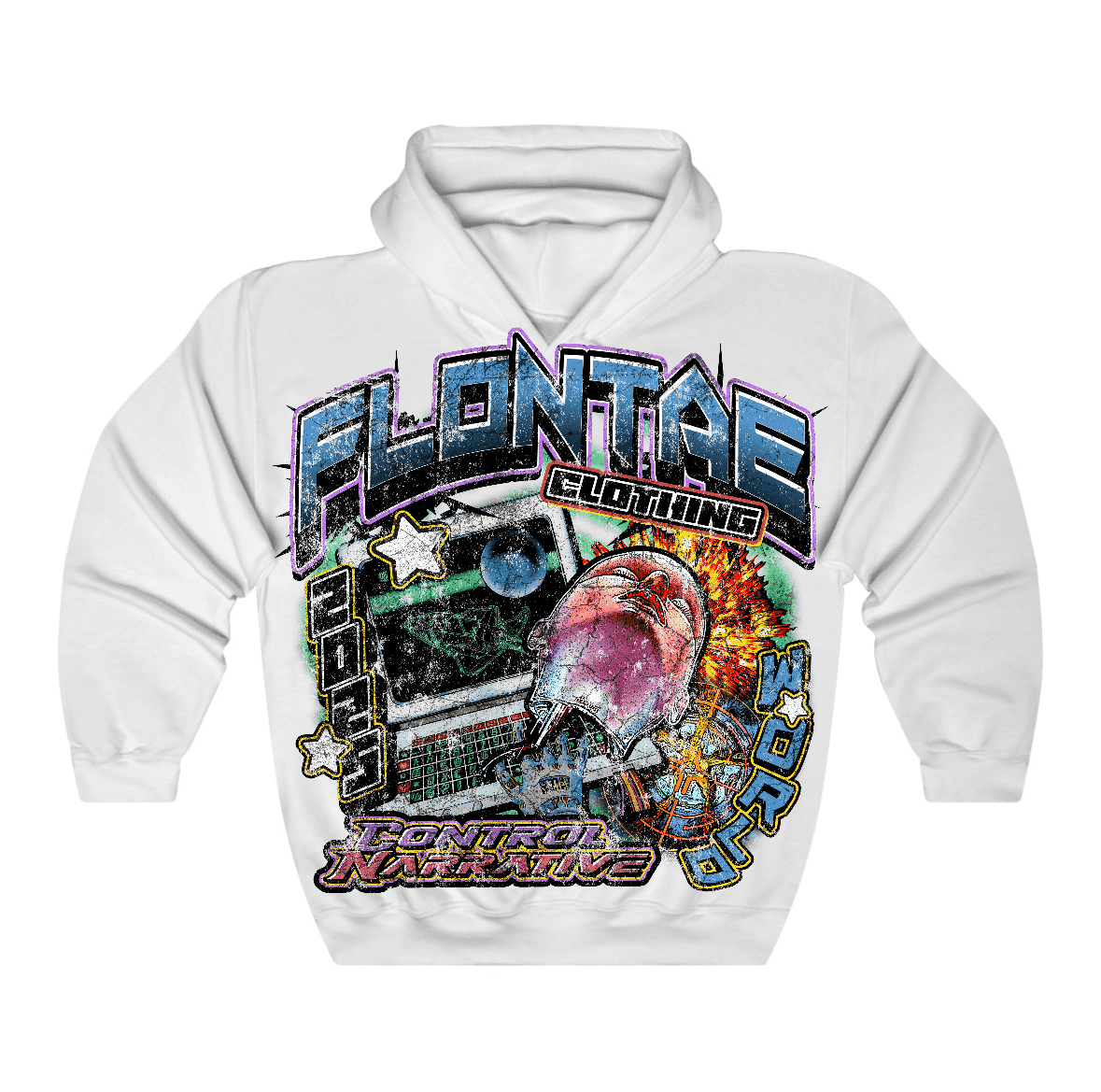Flontae Hoodie Control The Narrative Graphic
