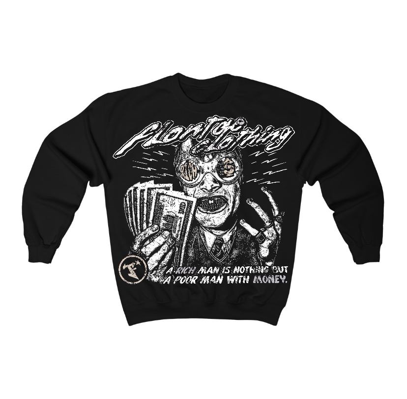 Reverse Metallic 5s Flontae Crewneck Sweatshirt Not Better Graphic