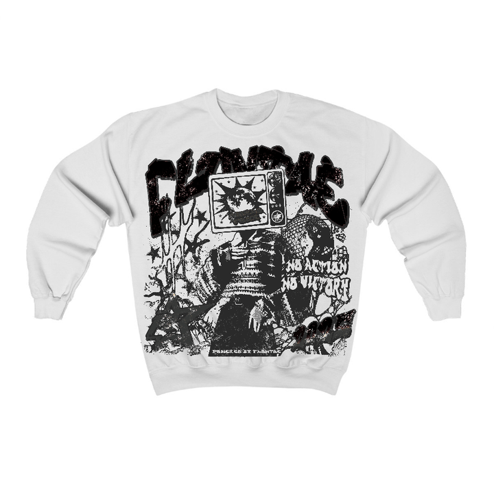 Black Cat 3s Flontae Crewneck Sweatshirt No Victory Graphic