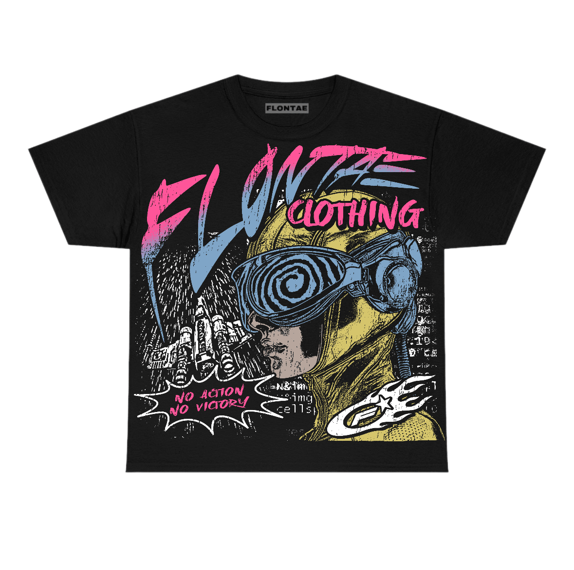 Black “Justify” Graphic T-Shirt – Unisex Cotton Streetwear Tee by Flontae