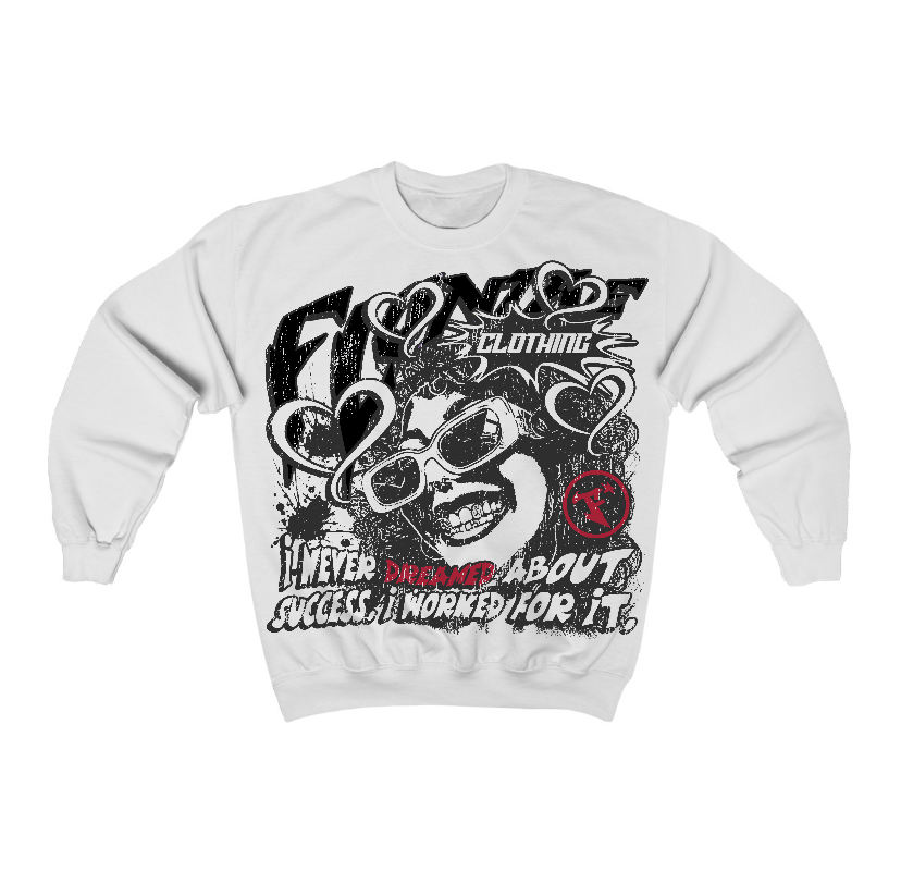 Black Toe 14s Flontae Crewneck Sweatshirt Never Dream Graphic