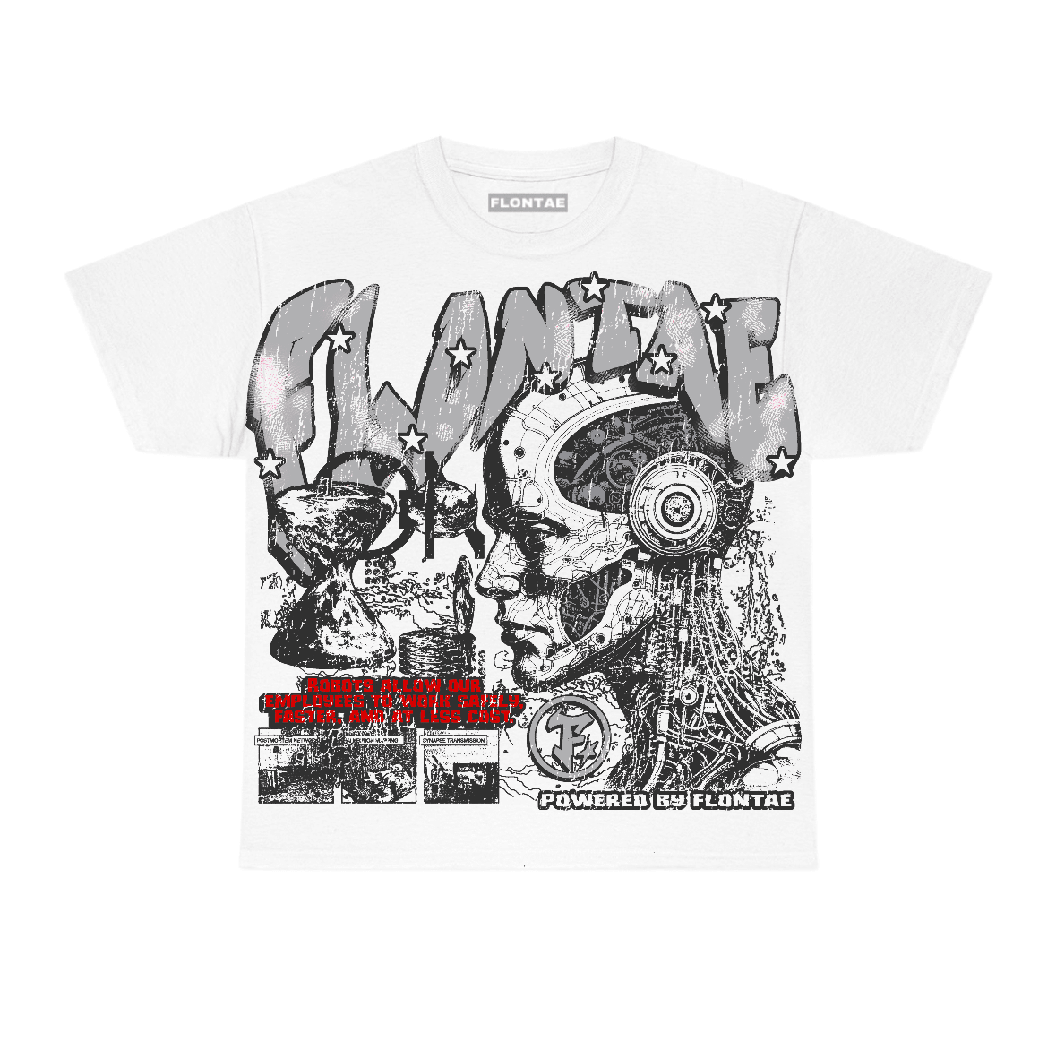 White Cement 4s Flontae T-Shirt Smartness Graphic