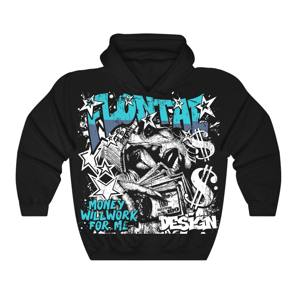 Gamma Blue 11s Flontae Hoodie Passive Graphic