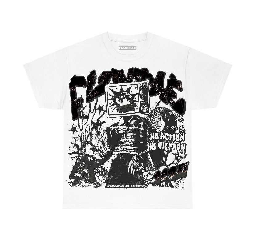 Black Cat 3s Flontae T-Shirt No Victory Graphic