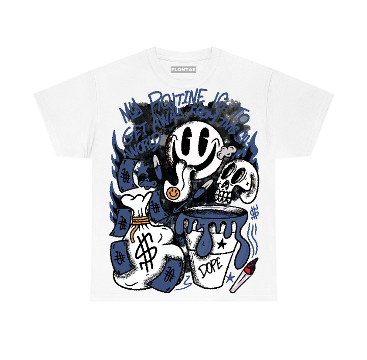 Navy 4s Flontae T-Shirt Stay Out Graphic
