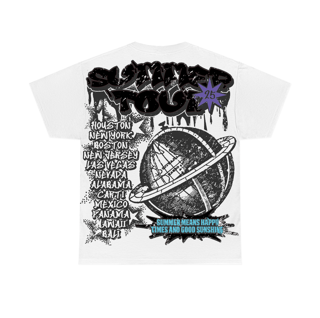 Aqua 8s Flontae T-Shirt Happiness Graphic