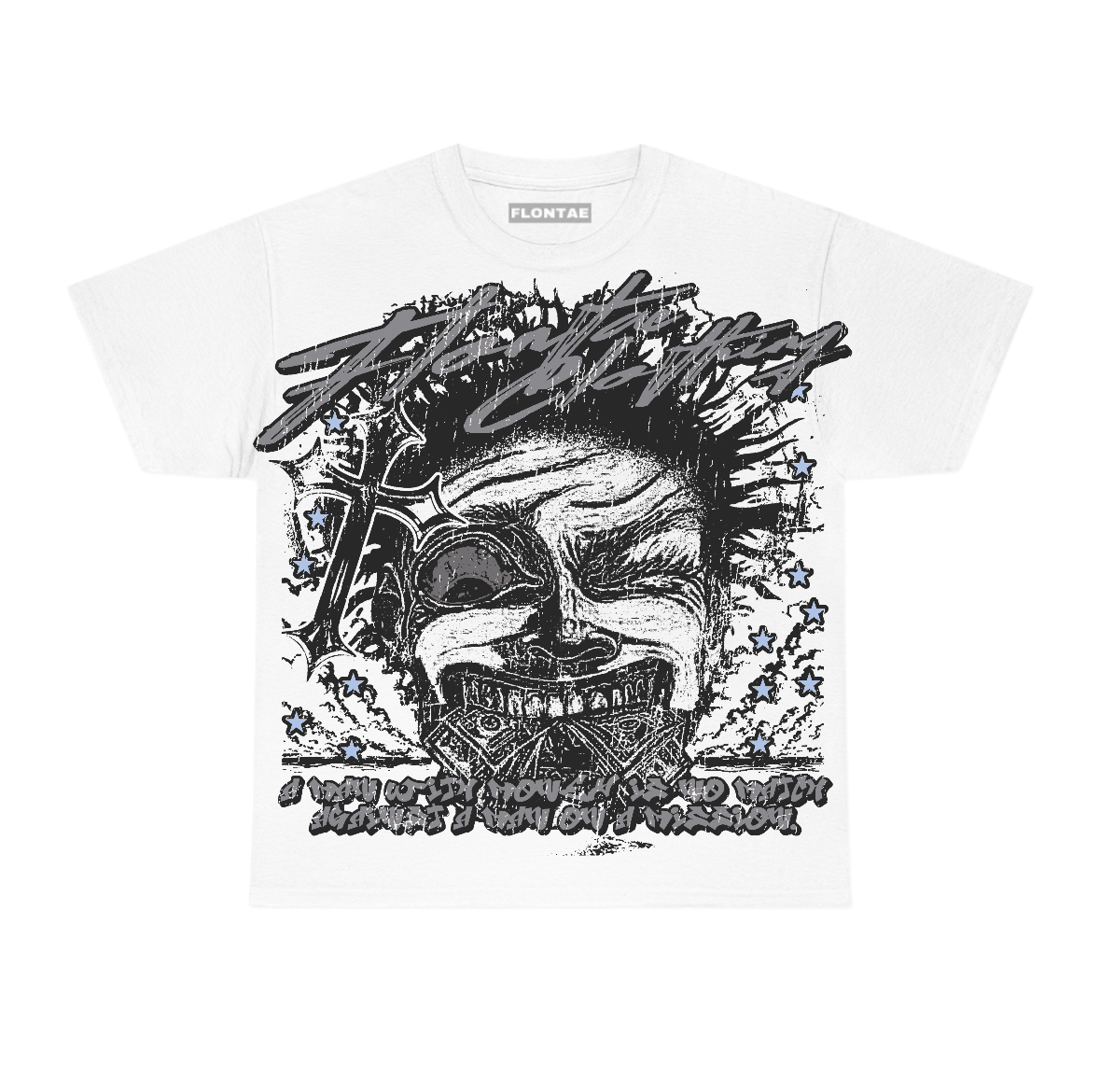 Wolf Grey 5s Flontae T-Shirt Nothing Else Graphic