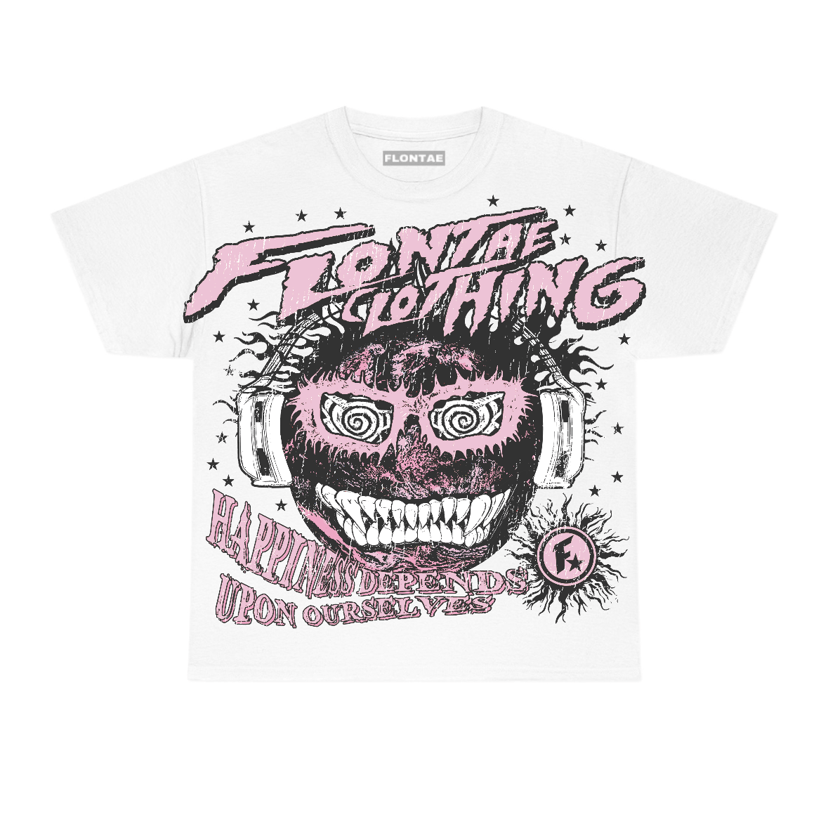 Pearl Pink 12s Flontae T-Shirt Happiness Within Graphic