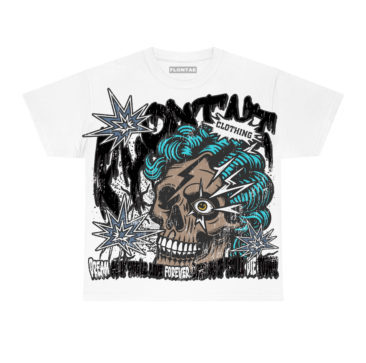 Gamma Blue 11s Flontae T-Shirt Dream Graphic