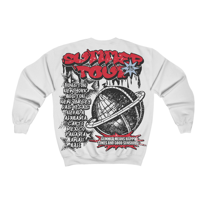 Fire Red “Black Tongue” 5s Flontae Crewneck Sweatshirt Happiness Graphic