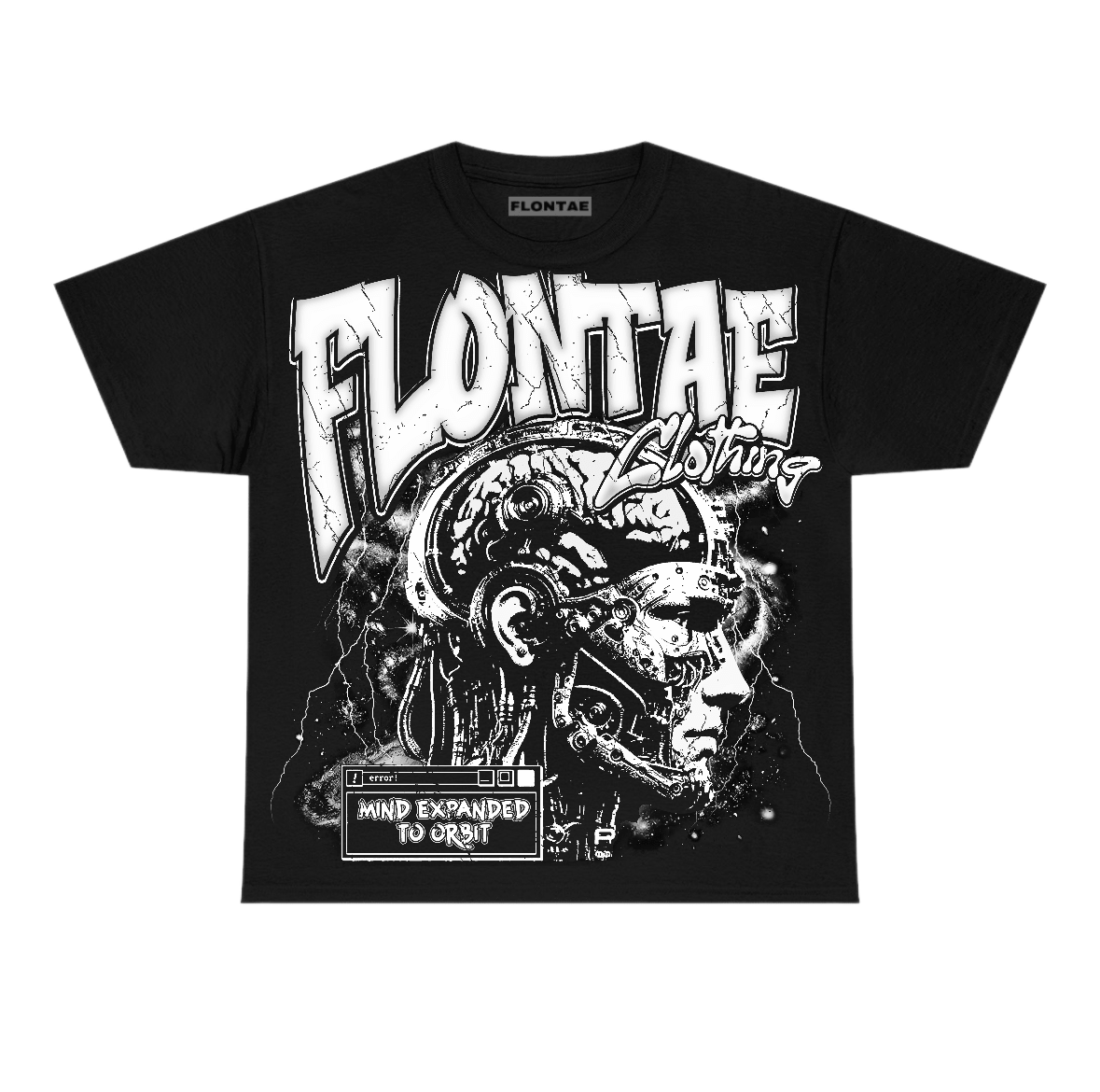 Black Cat 4s Flontae T-Shirt Skullexa Graphic