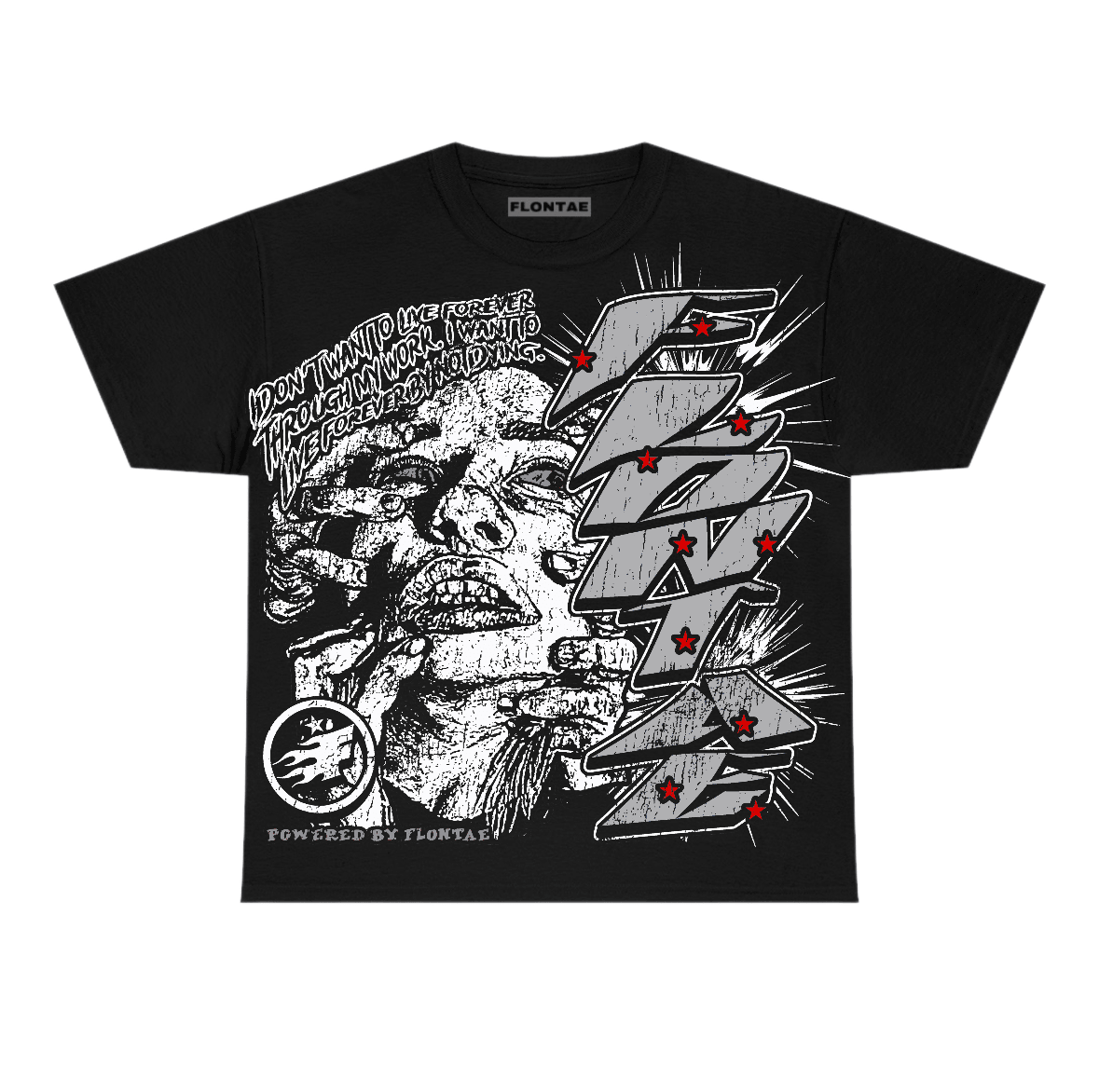 White Cement 4s Flontae T-Shirt Forever Graphic