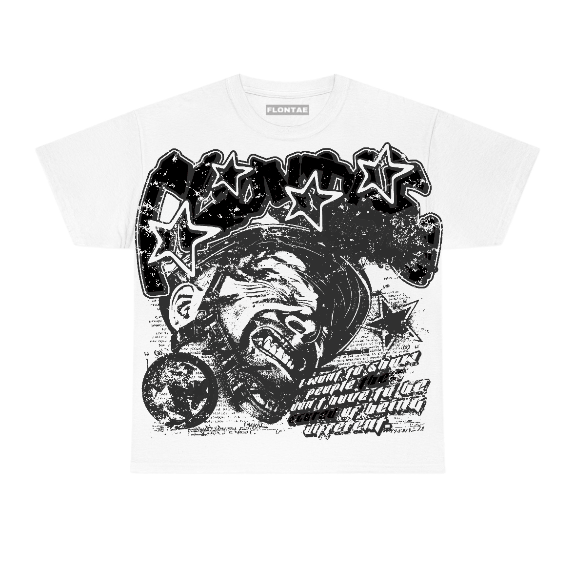 Black Cat 4s Flontae T-Shirt Be Unique Graphic
