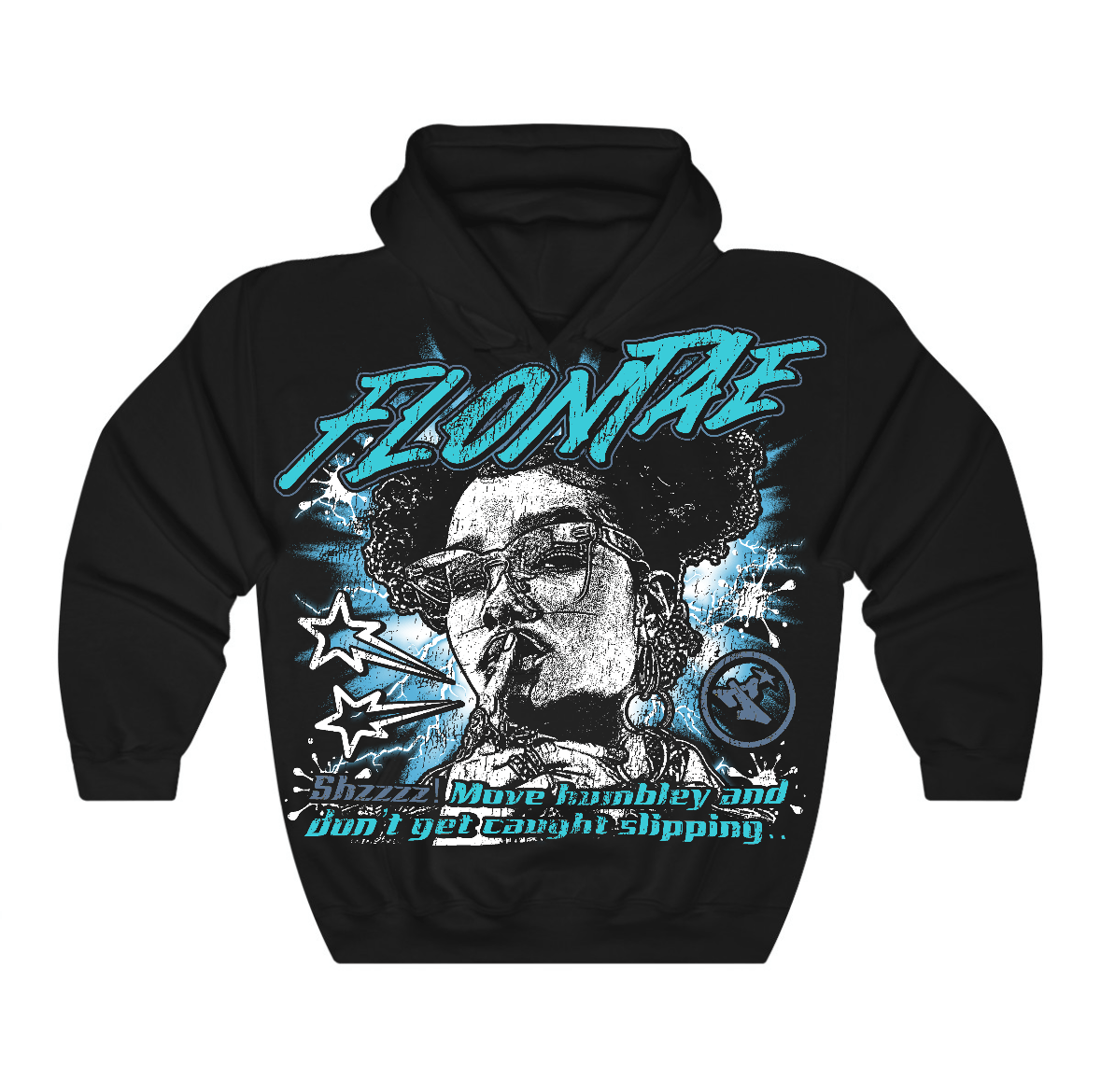 Gamma Blue 11s Flontae Hoodie Move Humbly Graphic