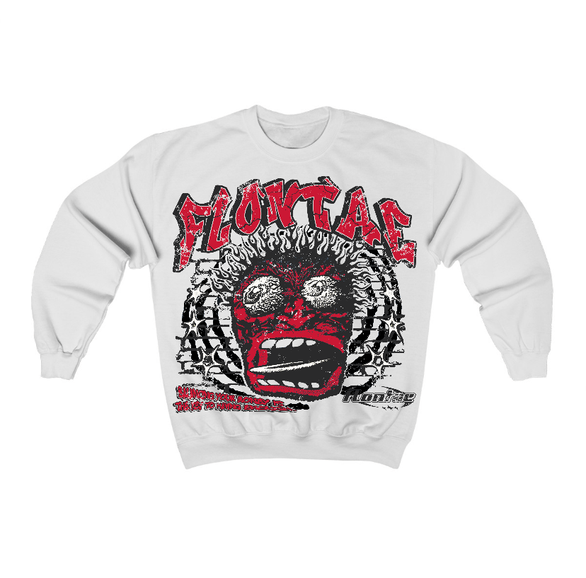 85 Bred 1s Flontae Crewneck Sweatshirt Balance My Heart Graphic